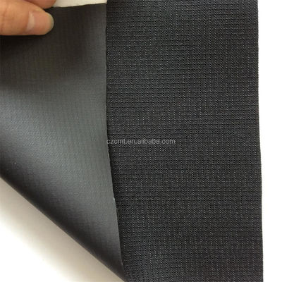 Plain Style 58/60&quot; DTY 100% Polyester Oxford Fabric Black Ripstop 600D PVC Coated