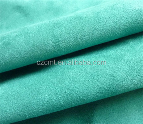 Plain Style 100% Polyester Microfiber Suede Fabric for Shoes
