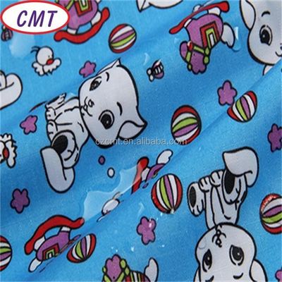 Waterproof PU Coated Oxford Fabric Plaid 100% Polyester Cartoon Print