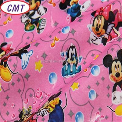Waterproof PU Coated Oxford Fabric Plaid 100% Polyester Cartoon Print