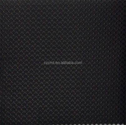 Medium Weight Flame Retardant 100% Polyester Diamond Black Jacquard Fabric 420D Oxford