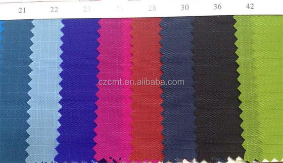 Flexible and Durable PU Coated 210D Ripstop Nylon Fabric for Shoes