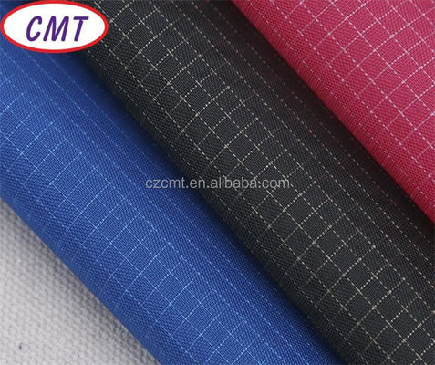 200D PU Coated Double Colors Waterproof Grid Nylon Oxford Fabric with Customized Color