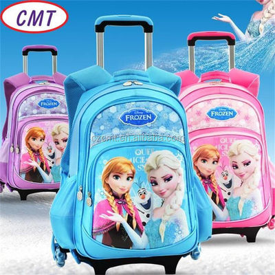Popular 210D Waterproof Frozen Printed Polyester Oxford Fabric for School Bag