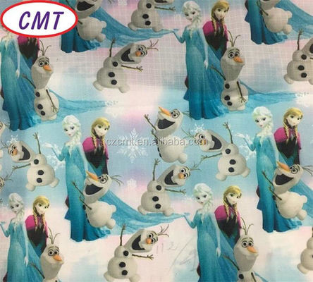 Popular 210D Waterproof Frozen Printed Polyester Oxford Fabric for School Bag