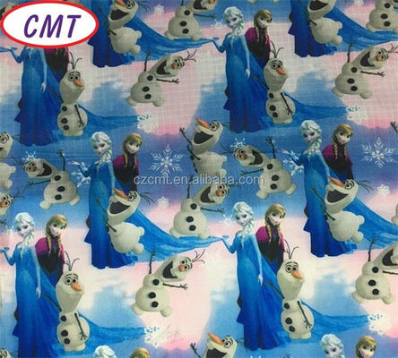 Popular 210D Waterproof Frozen Printed Polyester Oxford Fabric for School Bag