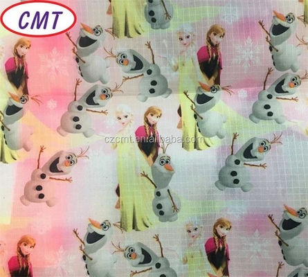 Popular 210D Waterproof Frozen Printed Polyester Oxford Fabric for School Bag
