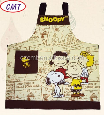 Snoopy Printing Coated Oxford Fabric Plain Style Medium Weight Resilient Coating