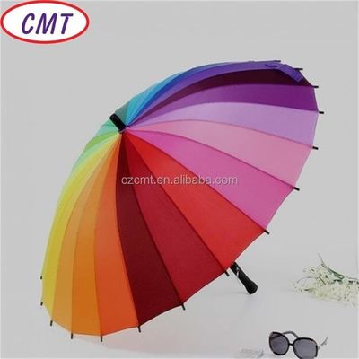 Requested Rainbow Umbrella 210D 100% Polyester Fabric with Medium Thickness Request
