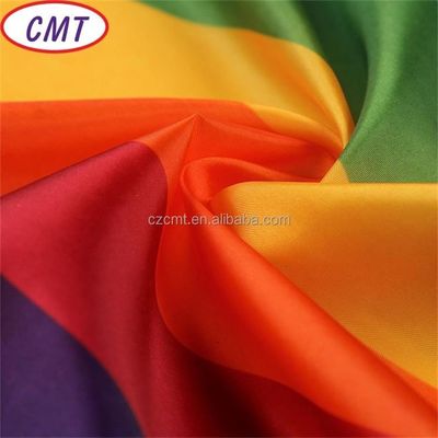 Requested Rainbow Umbrella 210D 100% Polyester Fabric with Medium Thickness Request