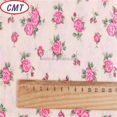 Flower Printed 75D 100% Polyester Taffeta Fabric with 190T Density