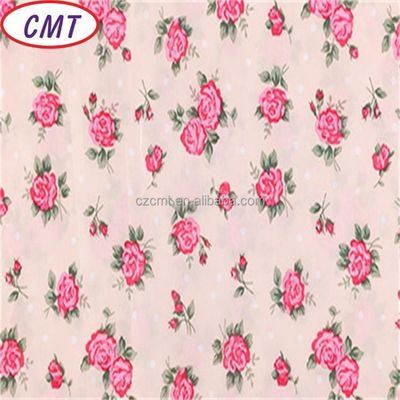 Flower Printed 75D 100% Polyester Taffeta Fabric with 190T Density