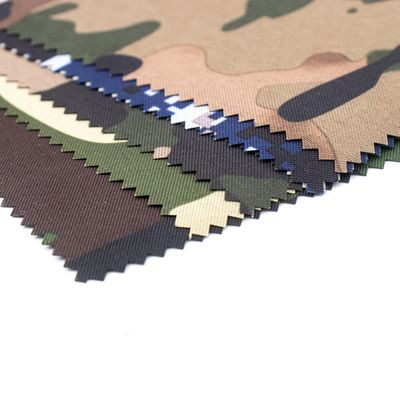 Custom Colors Camo Fabric Ripstop Camouflage Polyester Cotton Printed Nylon Fabric