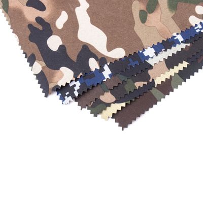 Custom Colors Camo Fabric Ripstop Camouflage Polyester Cotton Printed Nylon Fabric