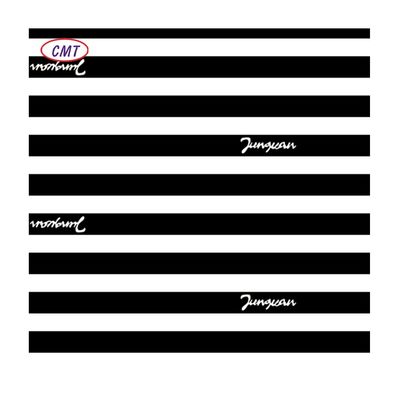 600D PU Coated Waterproof Black and White Printed Polyester Oxford Fabric for Outdoor