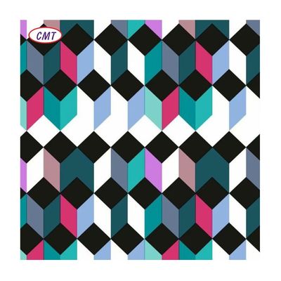 Sample A4 Size Sample Geometric Patterns Disperse Print Polyester Bedding Sheet Fabric