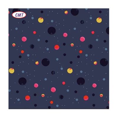 100D DTY Jersey Fabric Printed Brush Knitting Poly Spandex DTY Print Fabric for Clothing
