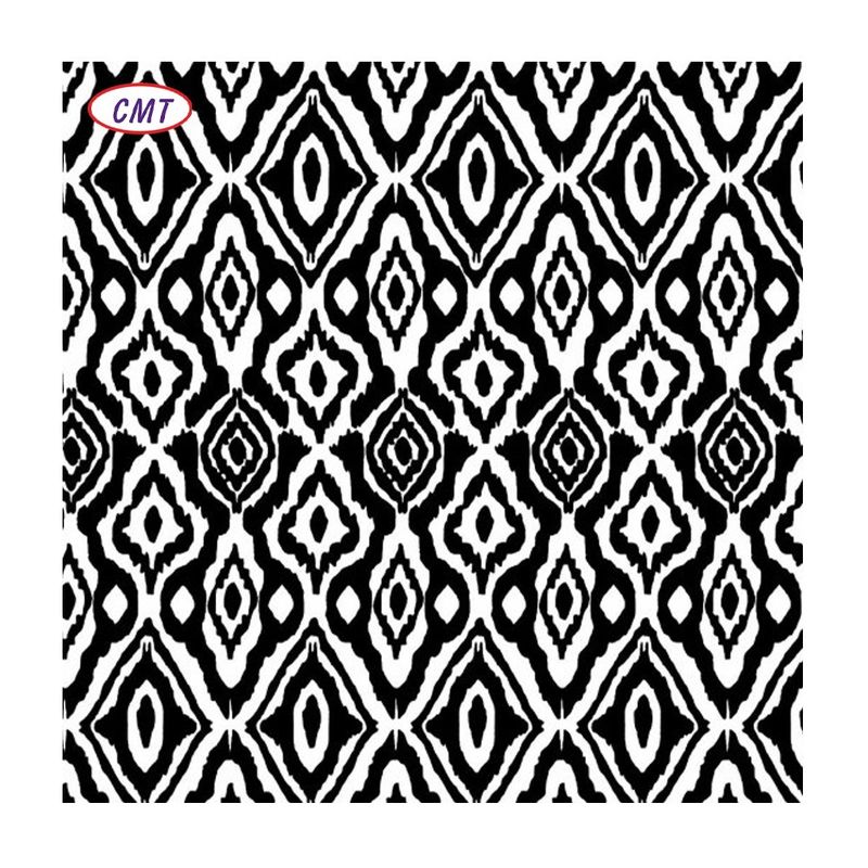 100D DTY Jersey Fabric Printed Brush Knitting Poly Spandex DTY Print Fabric for Clothing