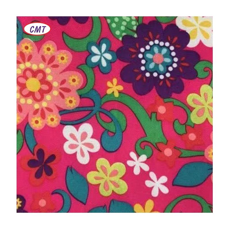 100% Printed Oxford Fabric Direct Home Textile Flower Printed Fabric 600D Anti-Mould